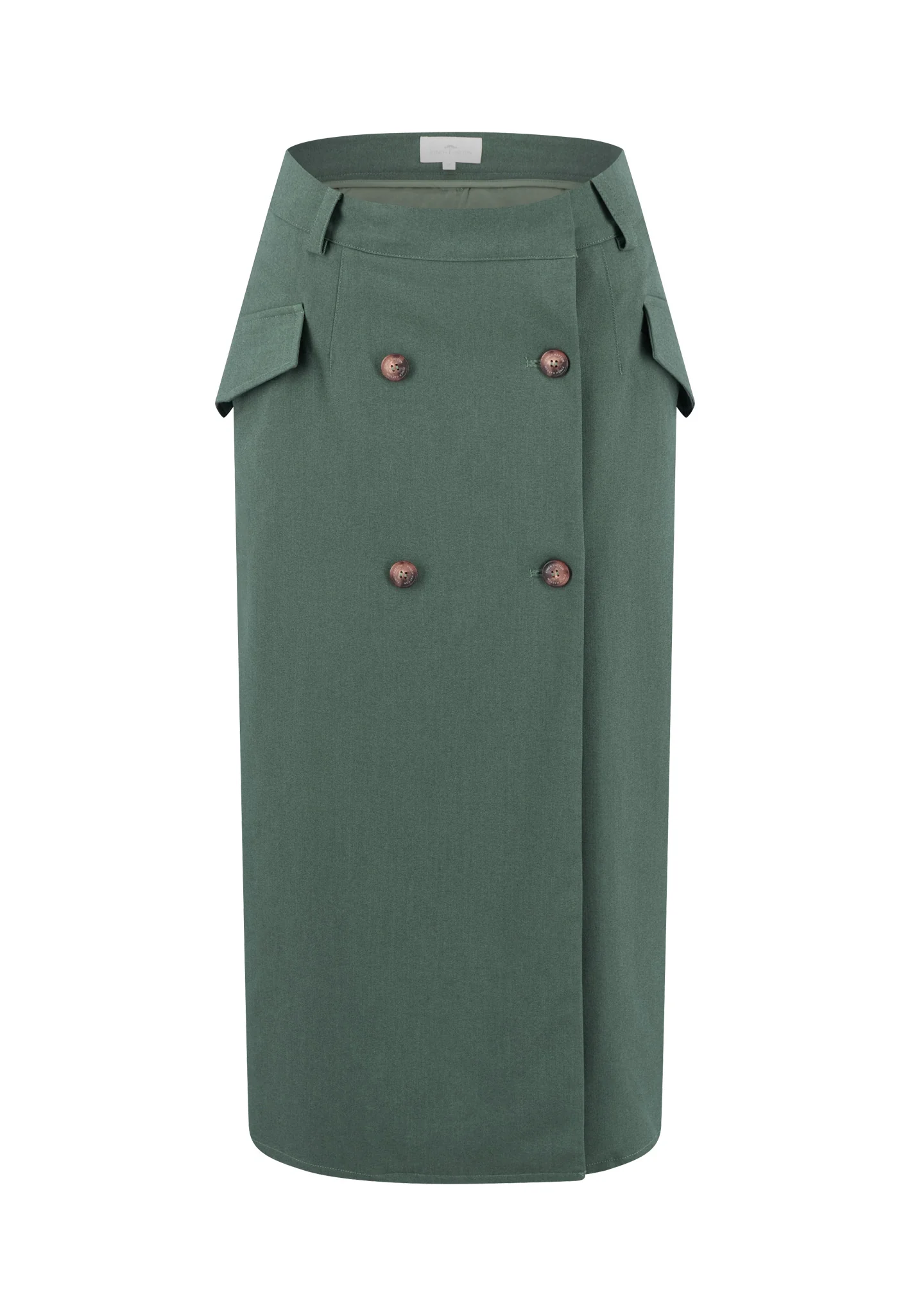 Twillrock aus Polyester-Viskose-Mix mit Knopfdetail - Image 4