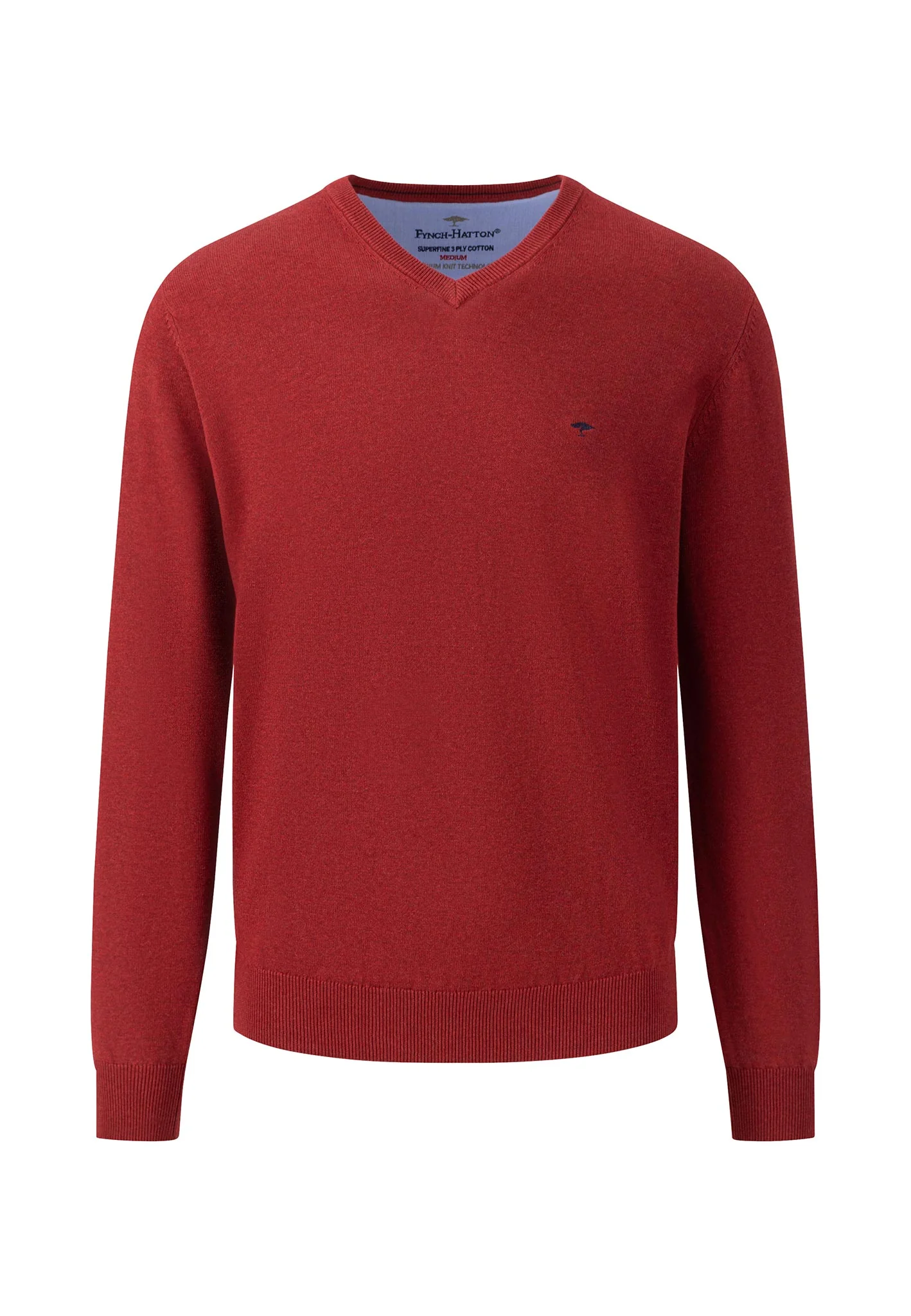 Weicher Baumwoll-Pullover mit V-Ausschnitt - Image 11