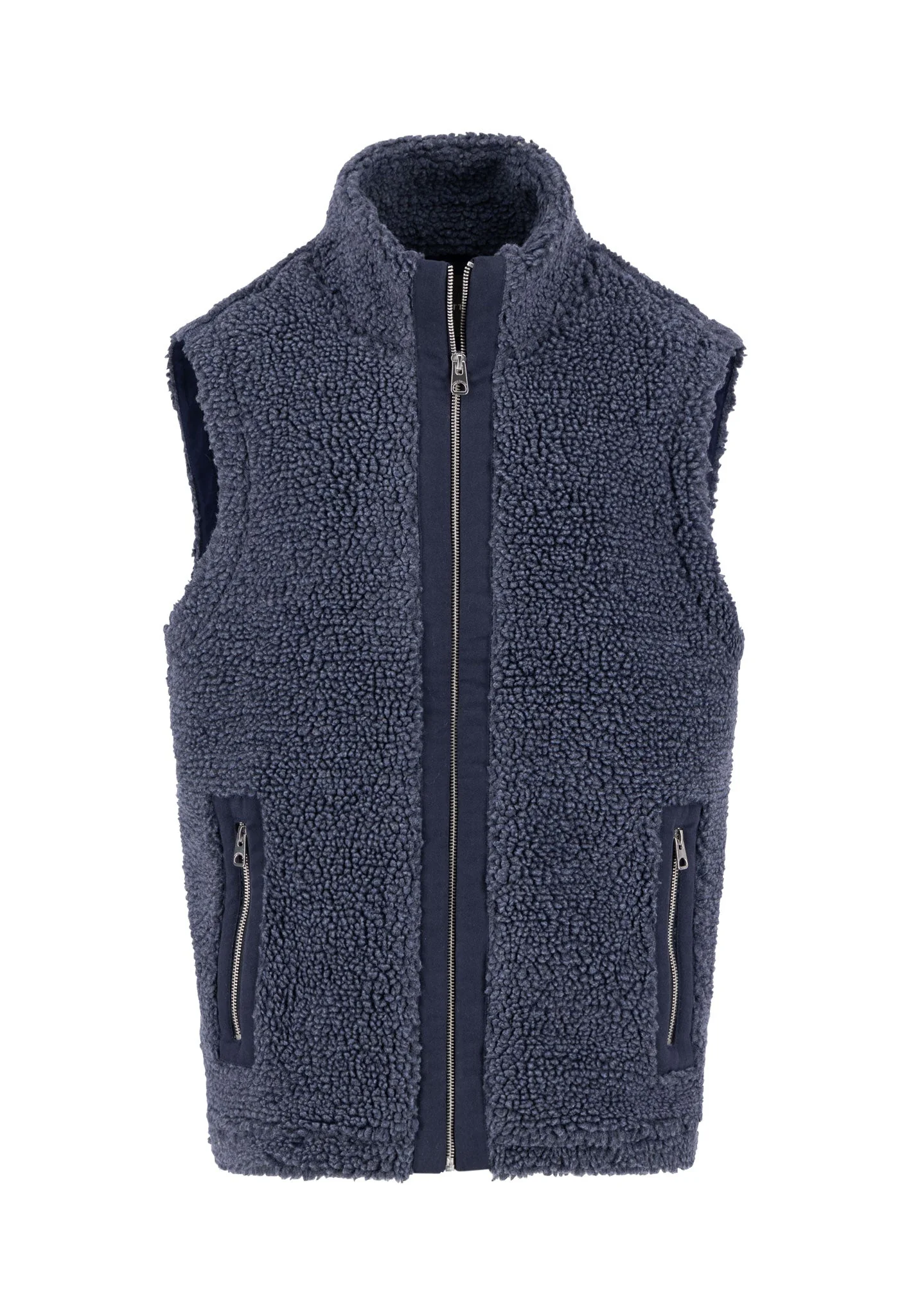 Weste aus Wollmix mit Teddyfleece und Reißverschlusstaschen - Image 5