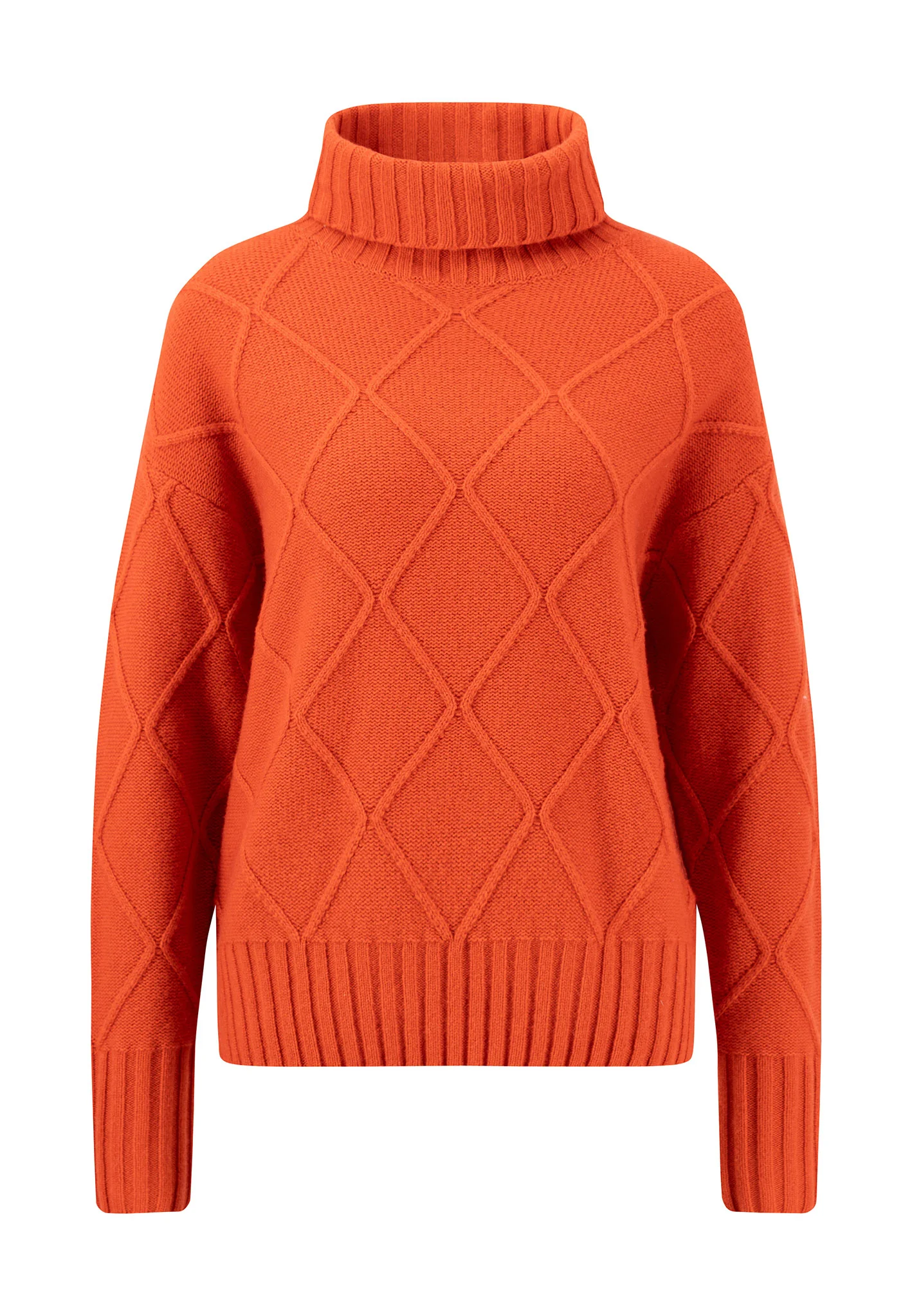 Woll-Pullover mit Strukturmuster