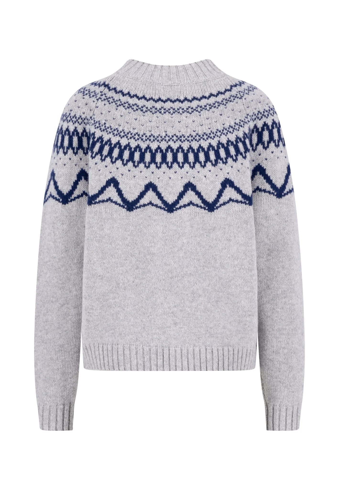 Wollpullover aus reiner Wolle mit Norwegermuster - Image 7